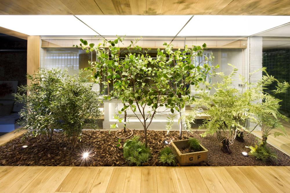 Ngôi nhà có khoảng sân vườn nhỏ giúp thanh lọc không khí, đồng thời cũng là chốn thư giãn của các thành viên trong gia đình tư vấn thiết kế nhà