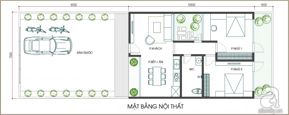 Mặt bằng tư vấn thiết kế và bố trí nội thất cho căn nhà tư vấn thiết kế nhà