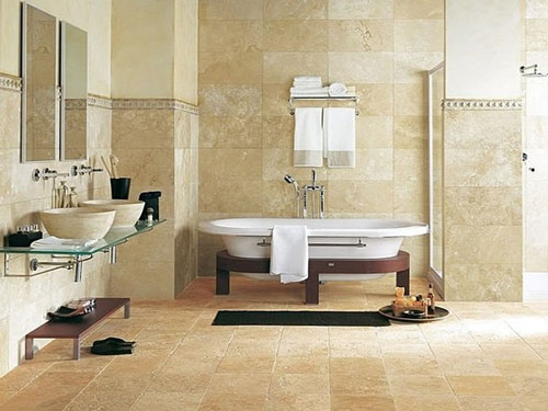 Tường và sàn vốn được coi là 2 hạng mục quan trọng của phòng tắm trang trí nhà
