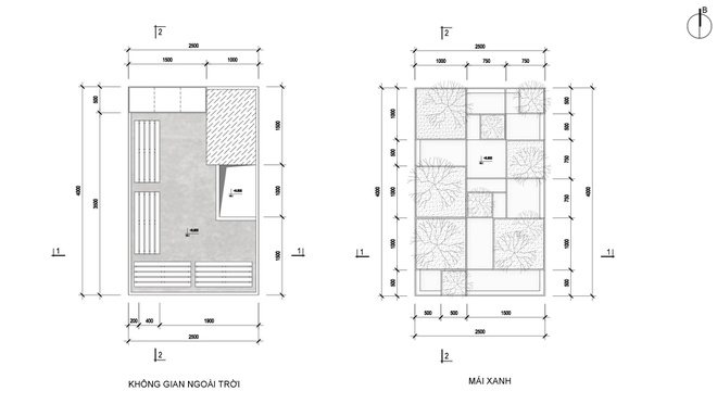 Nhà 10m2 có thiết kế không dùng viên gạch nào ở Hà Nội18 Bản thiết kế các mục của ngôi nhà.