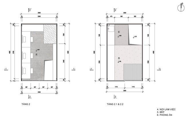 Nhà 10m2 có thiết kế không dùng viên gạch nào ở Hà Nội17 Bản thiết kế các mục của ngôi nhà.1