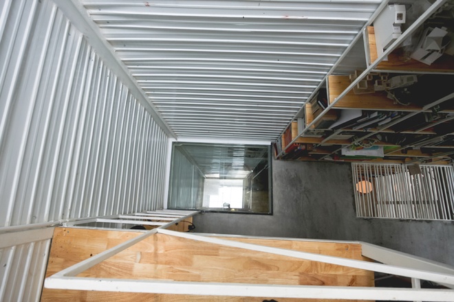 Nhà 10m2 có thiết kế không dùng viên gạch nào ở Hà Nội11 nhà vẫn đầy gió và ánh sáng