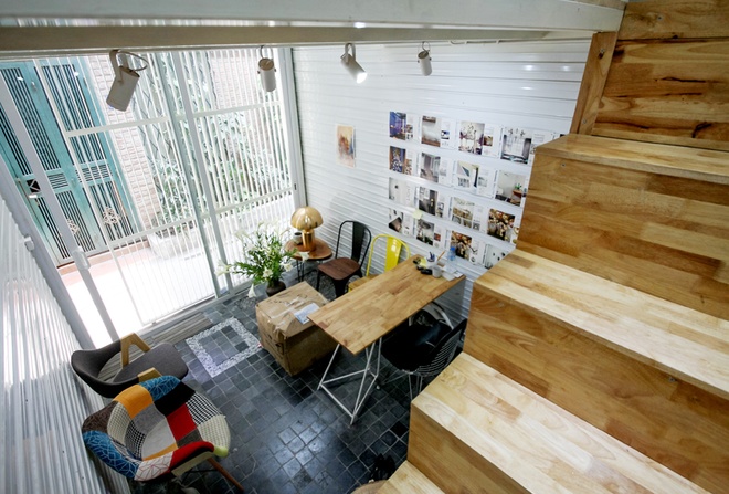Nhà 10m2 có thiết kế không dùng viên gạch nào ở Hà Nội2 Nhà được thiết kế 2 tầng