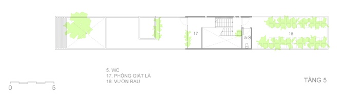 Thiết kế nhà ống ở Sài Gòn có bể bơi tiện nghi như khu nghỉ dưỡng18 các tầng của ngôi nhà.1