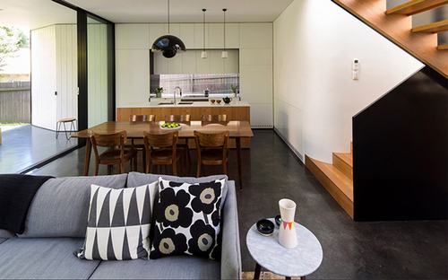 Thiết kế căn nhà 2 tầng sang trọng, thông thoáng tại Sydney2 Các không gian được bố trí khoa học