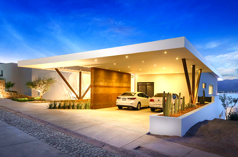Ngôi nhà với phong cách nghỉ dưỡng độc đáo ở Mexico2 Phía sau nhà được thiết kế đơn giản