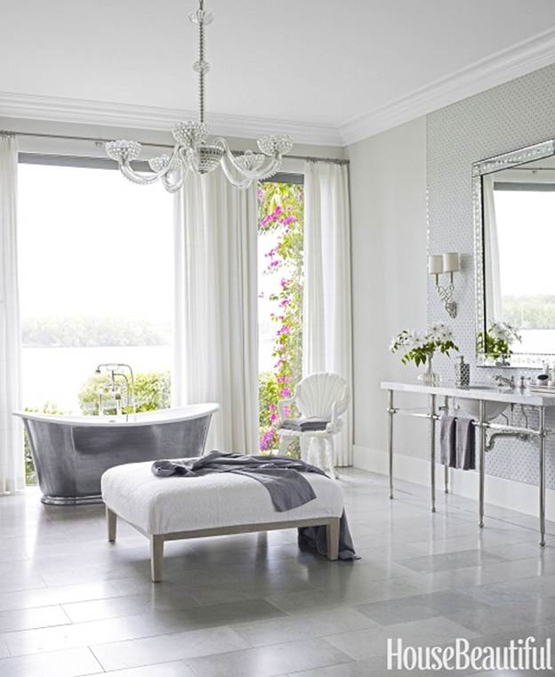 Sự tinh tế trong cách bài trí phòng tắm này đủ đề chiều lòng bất kỳ chủ nhân khó tính nào nhà tắm