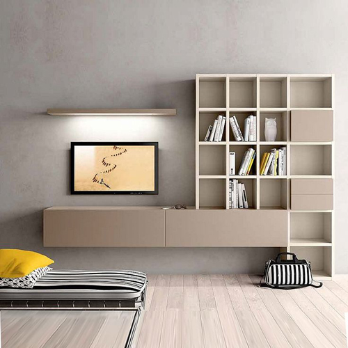 Lựa chọn tủ, bàn ghế có thiết kế thẳng, phẳng và hạn chế được những chi tiết điệu đà là cách đơn giản nhất giúp kệ tivi đảm bảo được tính thẩm mỹ trang trí nhà cửa