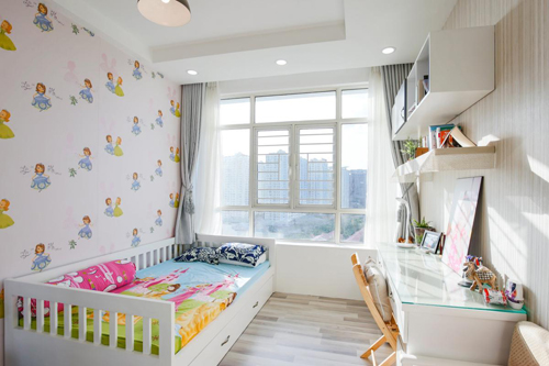 Không gian riêng của con gái vô cùng xinh xắn với màu sắc dễ thương nhà đẹp