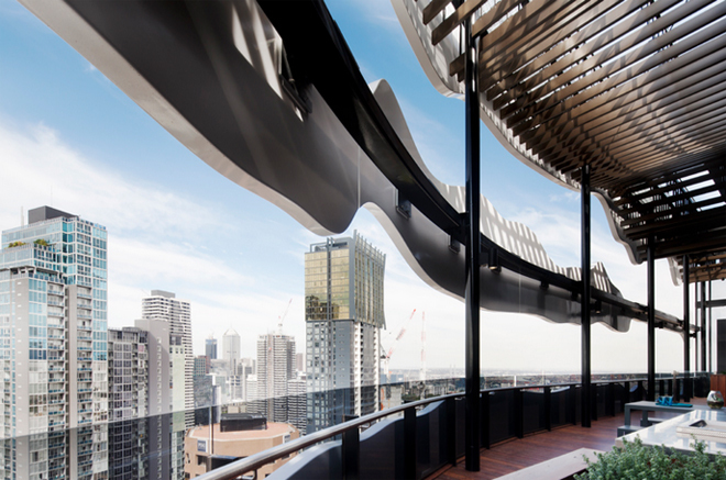 Tòa nhà Barak dành 2 tầng trên cùng làm nơi sinh hoạt chung cho mọi người thay vì penthouse như những công trình thông thường kiến trúc đẹp