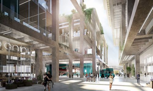 Dự án nằm dọc theo sông Los Angeles, gồm nhiều tòa nhà rộng lớn với các không gian xanh và cấu trúc hình học điển hình. kiến trúc đẹp