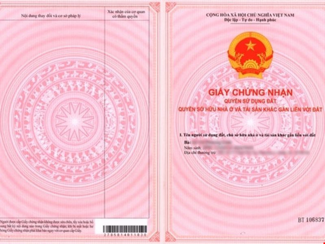 cấp sổ hồng sau khi nhận nhà