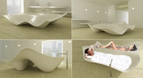 Bồn tắm Brezza thiết kế bởi ZAAFDesign dường như được tạo ra để dành cho những đôi tình nhân Thiết kế