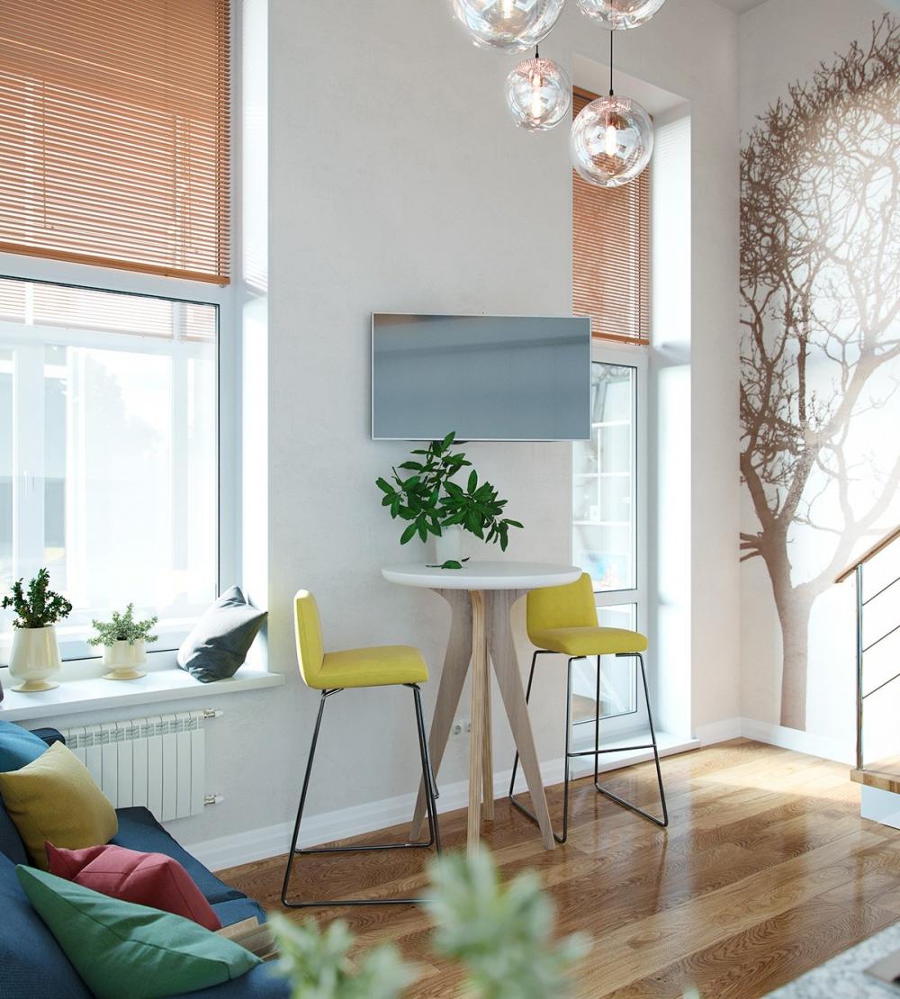 Bàn ăn nhỏ chỉ đủ cho 2 người dùng bữa tuyệt đẹp Thiết kế độc đáo