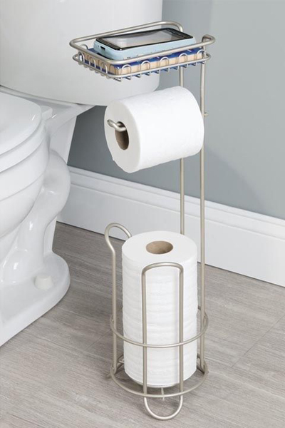 Giá để giấy vệ sinh hay chỗ để sách, điện thoại khi muốn đọc trong WC Kiến trúc