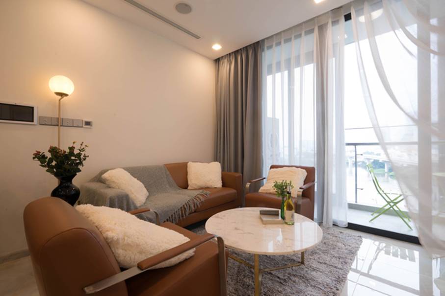 Chị muốn giữ nguyên kết cấu nhà, tiết kiệm tối đa nhân công căn hộ đẹp