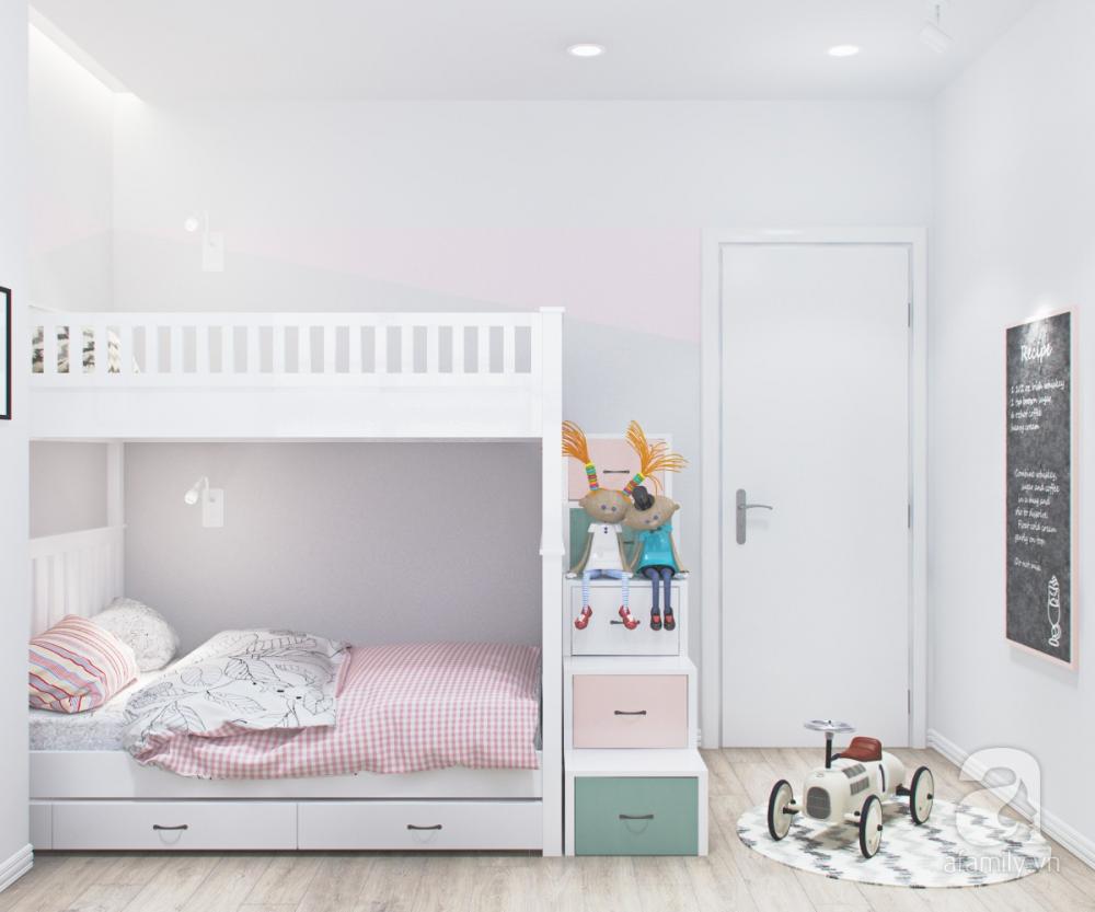 Giường tầng giúp tiết kiệm diện tích mà vẫn đảm bảo tiện lợi, an toàn giường tầng