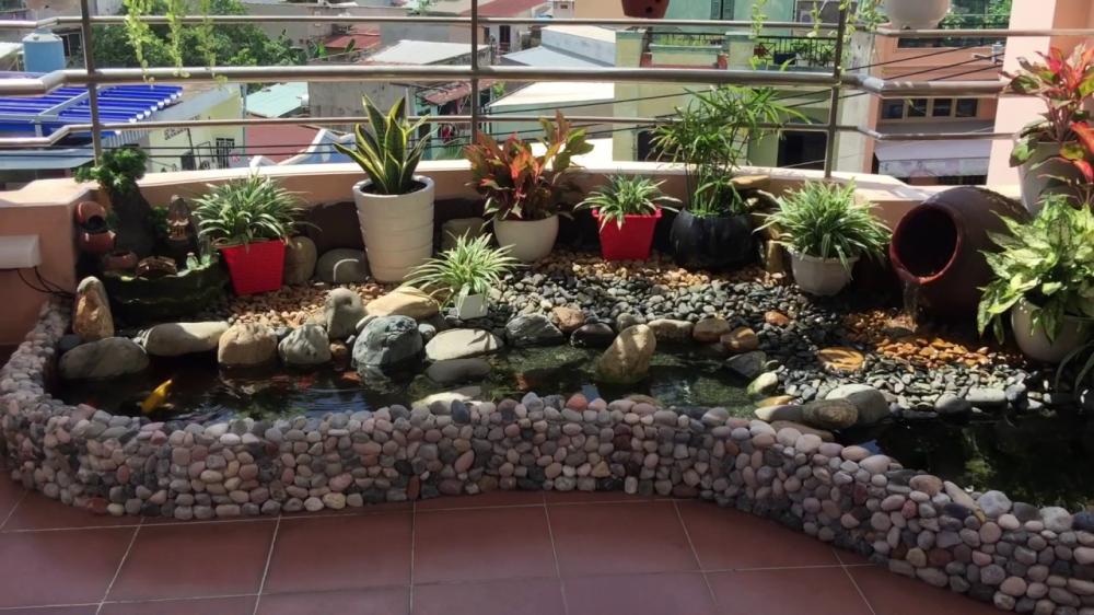 Tiểu cảnh trên sân thượng đem đến không gian thư giãn cho các thành viên trong gia đình tiểu cảnh trên sân thượng