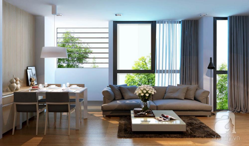 Phòng khách nhỏ nên kết hợp nội thất kích thước vừa vặn, tập trung vào công năng sử dụng Phòng khách nhỏ