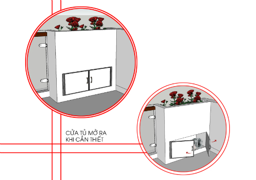 Bạn cần bố trí làm sao để khi cần có thể dễ dàng lấy ra phòng cháy ở nhà ống
