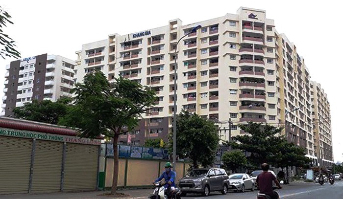 Một dự án căn hộ chung cư của địa ốc Khang Gia. Ảnh: Tinnhanhchungkhoan chung cư của địa ốc Khang Gia