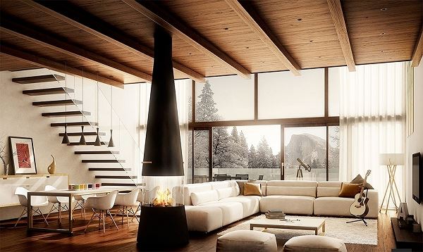Tầng 1 của ngôi nhà ống 50 m2 gồm các không gian sinh hoạt chung là phòng khách, phòng ăn, phòng bếp và nhà vệ sinh nhà ống 50 m2