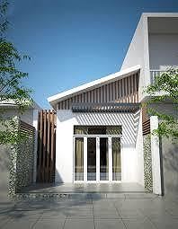 Thiết kế nhà cấp 4 đơn giản nhưng bắt mắt, có thể ứng dụng tại các khu phố Thiết kế nhà cấp 4 đơn giản