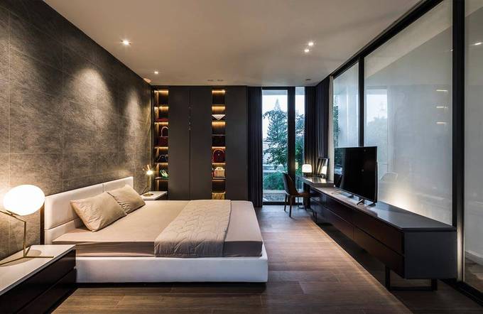 Phòng ngủ màu tối đơn giản sang trọng phòng ngủ đẹp