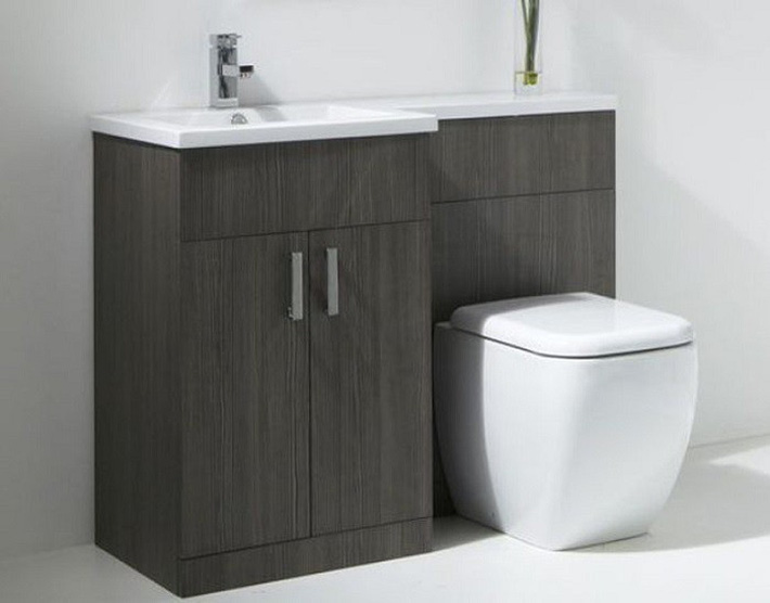 Bồn cầu 3 trong 1 khi tích hợp thêm cả bồn rửa tay và tủ lưu trữ Bồn cầu 3 trong 1