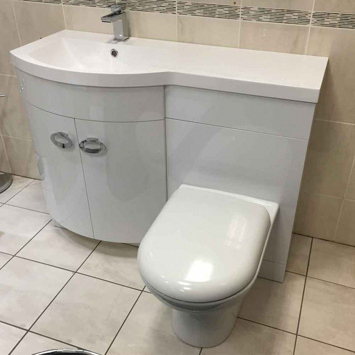 Một thiết kế bồn cầu gộp cả kệ lưu trữ và bồn rửa tay. thiết kế bồn cầu gộp cả kệ lưu trữ và bồn rửa tay